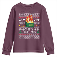 Funny Xmas Lil Dumpster Fire Youth Sweatshirt Shitty Christmas Festive Holiday - Wonder Print Shop