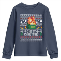Funny Xmas Lil Dumpster Fire Youth Sweatshirt Shitty Christmas Festive Holiday - Wonder Print Shop
