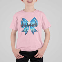 Jesus God Nativity Scene Coquette Bow Christmas T Shirt For Kid - Wonder Print Shop