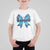 Jesus God Nativity Scene Coquette Bow Christmas T Shirt For Kid - Wonder Print Shop