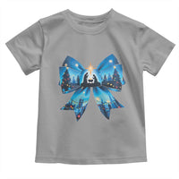 Jesus God Nativity Scene Coquette Bow Christmas Toddler T Shirt