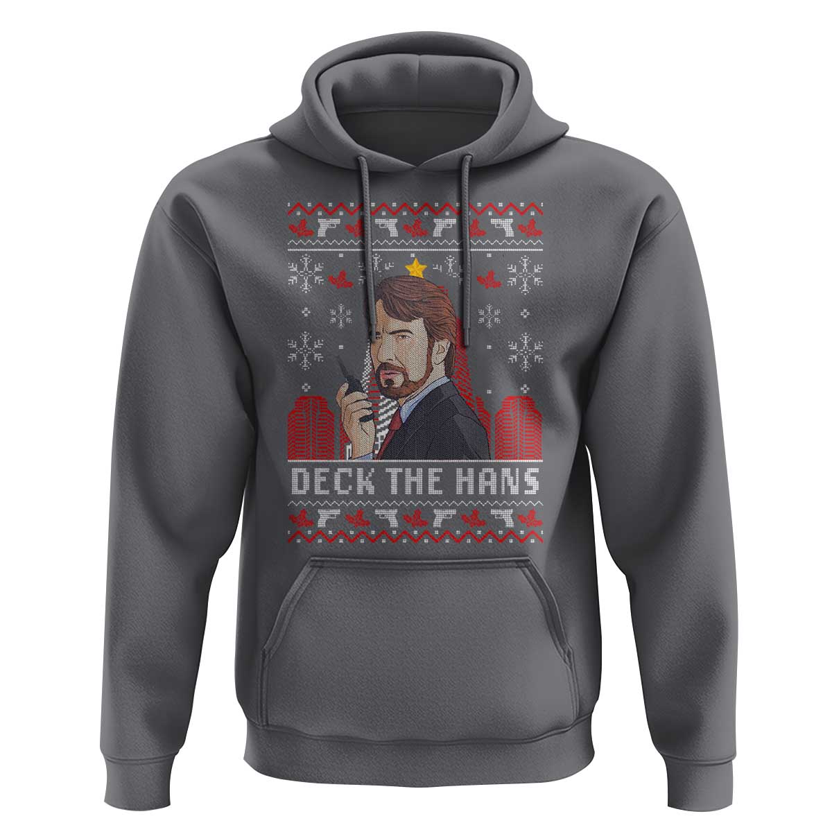 Funny Christmas Nakatomi Plaza Hoodie Deck The Hans