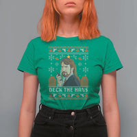 Funny Christmas Nakatomi Plaza T Shirt For Women Deck The Hans - Wonder Print Shop