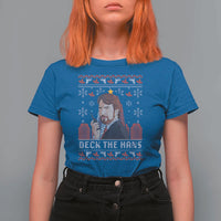 Funny Christmas Nakatomi Plaza T Shirt For Women Deck The Hans - Wonder Print Shop