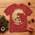 Funny Christmas Godzilla T Shirt Falalala Godzil La Santa Reindeers Xmas Japanese Monster - Wonder Print Shop