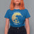 Funny Christmas Godzilla T Shirt For Women Falalala Godzil La Santa Reindeers Xmas Japanese Monster - Wonder Print Shop