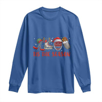 Funny Christmas Ice Hockey Long Sleeve Shirt Tis The Season Santa Elf Hat Hockey Equipment