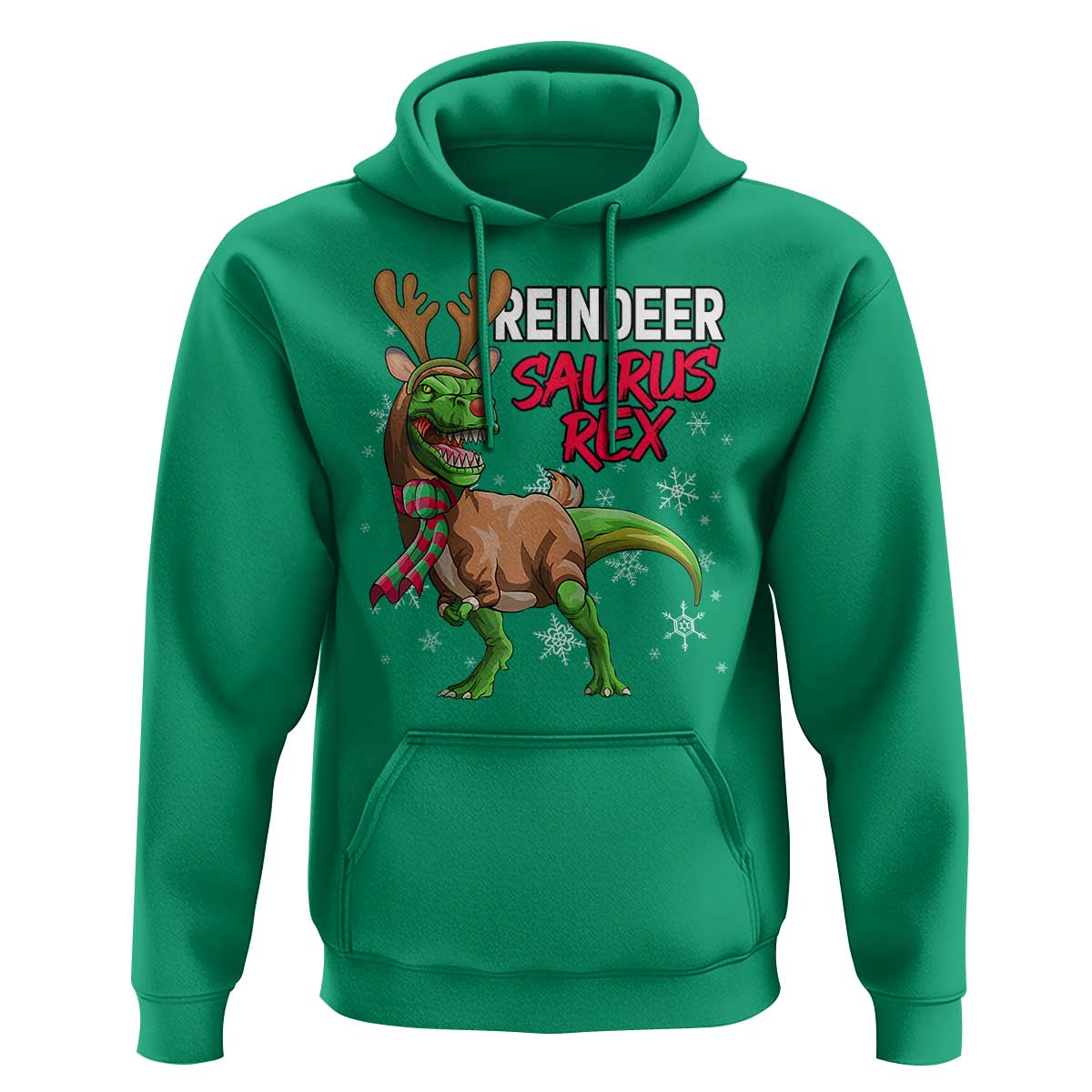 Funny Christmas Rex Dinosaur Hoodie Reindeer Saurus Rex Xmas Dinosaur