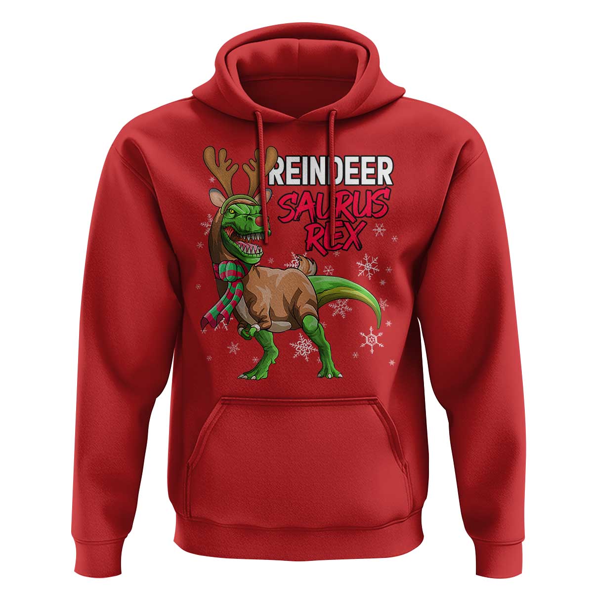 Funny Christmas Rex Dinosaur Hoodie Reindeer Saurus Rex Xmas Dinosaur