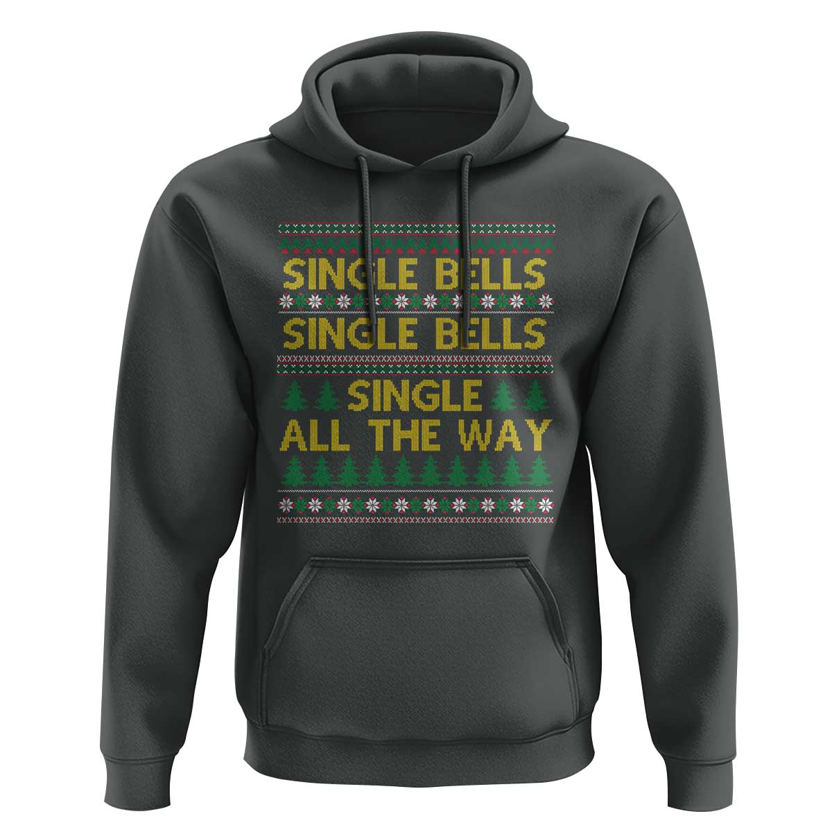 Funny Christmas Anti Couple Hoodie Single Bells Single All The Way