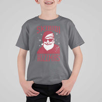 Funny Christmas Santa T Shirt For Kid Skibidi Rizzmas Vintage Charisma Rizz Santa Claus - Wonder Print Shop
