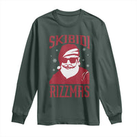 Funny Christmas Santa Long Sleeve Shirt Skibidi Rizzmas Vintage Charisma Rizz Santa Claus