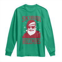 Funny Christmas Santa Long Sleeve Shirt Skibidi Rizzmas Vintage Charisma Rizz Santa Claus