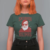 Funny Christmas Santa T Shirt For Women Skibidi Rizzmas Vintage Charisma Rizz Santa Claus - Wonder Print Shop