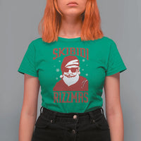 Funny Christmas Santa T Shirt For Women Skibidi Rizzmas Vintage Charisma Rizz Santa Claus - Wonder Print Shop