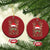 Funny Xmas Reindeer Hunting Camo Flag Christmas Ornament - Wonder Print Shop
