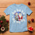 Funny Christmas Hanukkah T Shirt Triple Ho Yo Santa Hebrew Snowflake Menorah - Wonder Print Shop