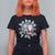 Funny Christmas Hanukkah T Shirt For Women Triple Ho Yo Santa Hebrew Snowflake Menorah - Wonder Print Shop
