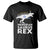 Funny Hanukkah T Shirt Menorah Saurus Rex Dinosaur David Star - Wonder Print Shop