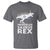 Funny Hanukkah T Shirt Menorah Saurus Rex Dinosaur David Star - Wonder Print Shop