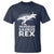 Funny Hanukkah T Shirt Menorah Saurus Rex Dinosaur David Star - Wonder Print Shop