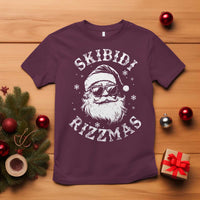 Funny Skibidi Rizzmas Christmas T Shirt Vintage Sigmas Charisma Rizz Cool Santa - Wonder Print Shop