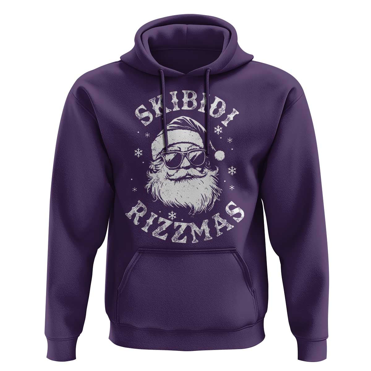 Funny Skibidi Rizzmas Christmas Hoodie Vintage Sigmas Charisma Rizz Cool Santa
