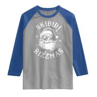 Funny Skibidi Rizzmas Christmas Raglan Shirt Vintage Sigmas Charisma Rizz Cool Santa - Wonder Print Shop
