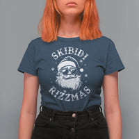 Funny Skibidi Rizzmas Christmas T Shirt For Women Vintage Sigmas Charisma Rizz Cool Santa - Wonder Print Shop