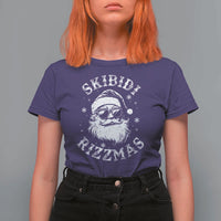Funny Skibidi Rizzmas Christmas T Shirt For Women Vintage Sigmas Charisma Rizz Cool Santa - Wonder Print Shop
