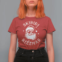 Funny Skibidi Rizzmas Christmas T Shirt For Women Vintage Sigmas Charisma Rizz Cool Santa - Wonder Print Shop