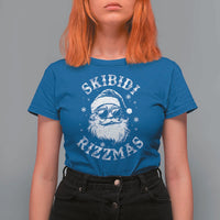 Funny Skibidi Rizzmas Christmas T Shirt For Women Vintage Sigmas Charisma Rizz Cool Santa - Wonder Print Shop