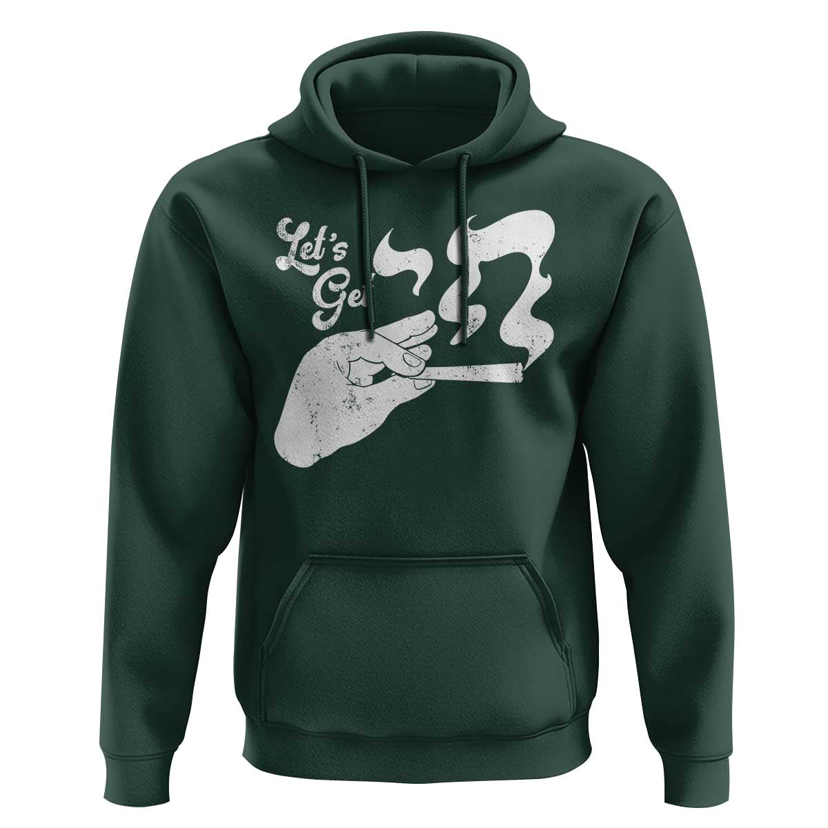 Funny Hebrew Hoodie Let's Get Chai Jewish Vintage Cigarette