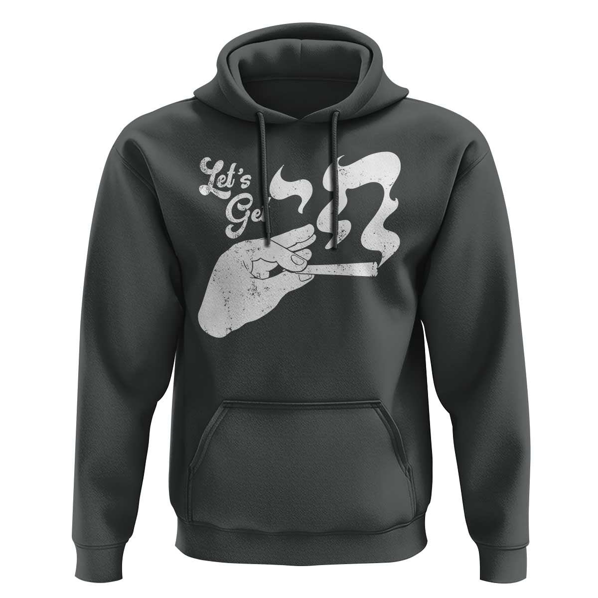 Funny Hebrew Hoodie Let's Get Chai Jewish Vintage Cigarette