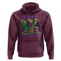 Christmas Cajun Louisiana Saint Symbol Alligator Pelican Xmas Tree Hoodie