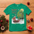 Funny Christmas Cajun Louisiana T Shirt Rockin' Around The Cypress Trees Santa Alligator - Wonder Print Shop