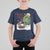 Funny Christmas Cajun Louisiana T Shirt For Kid Rockin' Around The Cypress Trees Santa Alligator - Wonder Print Shop