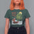 Funny Christmas Cajun Louisiana T Shirt For Women Rockin' Around The Cypress Trees Santa Alligator - Wonder Print Shop