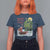 Funny Christmas Cajun Louisiana T Shirt For Women Rockin' Around The Cypress Trees Santa Alligator - Wonder Print Shop