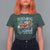 Funny Christmas Cajun Louisiana T Shirt For Women Dashing Through The Sneaux Santa Alligator - Wonder Print Shop