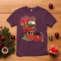 Funny Christmas Cajun T Shirt Triple Heaux Santa Louisiana Map Crawfish - Wonder Print Shop