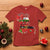 Funny Christmas Cajun T Shirt Triple Heaux Santa Louisiana Map Crawfish - Wonder Print Shop