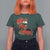Funny Christmas Cajun T Shirt For Women Triple Heaux Santa Louisiana Map Crawfish - Wonder Print Shop