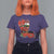 Funny Christmas Cajun T Shirt For Women Triple Heaux Santa Louisiana Map Crawfish - Wonder Print Shop