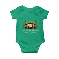 Christmas December Birthday Baby Onesie All The Cool People Are Born In December Christian Xmas - Wonder Print Shop