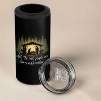 Christmas December Birthday 4 in 1 Can Cooler Tumbler All The Cool People Are Born In December Christian Xmas - Wonder Print Shop