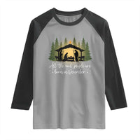 Christmas December Birthday Raglan Shirt All The Cool People Are Born In December Christian Xmas - Wonder Print Shop