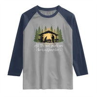 Christmas December Birthday Raglan Shirt All The Cool People Are Born In December Christian Xmas - Wonder Print Shop