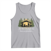 Christmas December Birthday Tank Top All The Cool People Are Born In December Christian Xmas - Wonder Print Shop