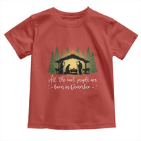 Christmas December Birthday Toddler T Shirt All The Cool People Are Born In December Christian Xmas - Wonder Print Shop